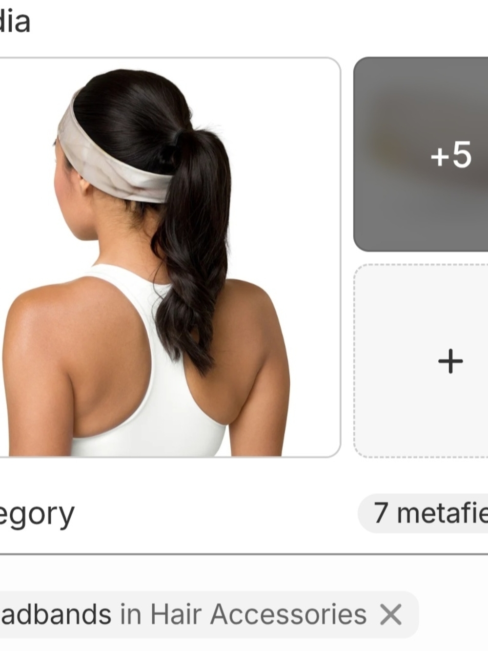 Wide Neutral Satin Headband